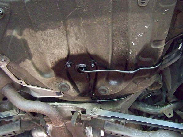 Ein Blich auf die Tankverschraubung